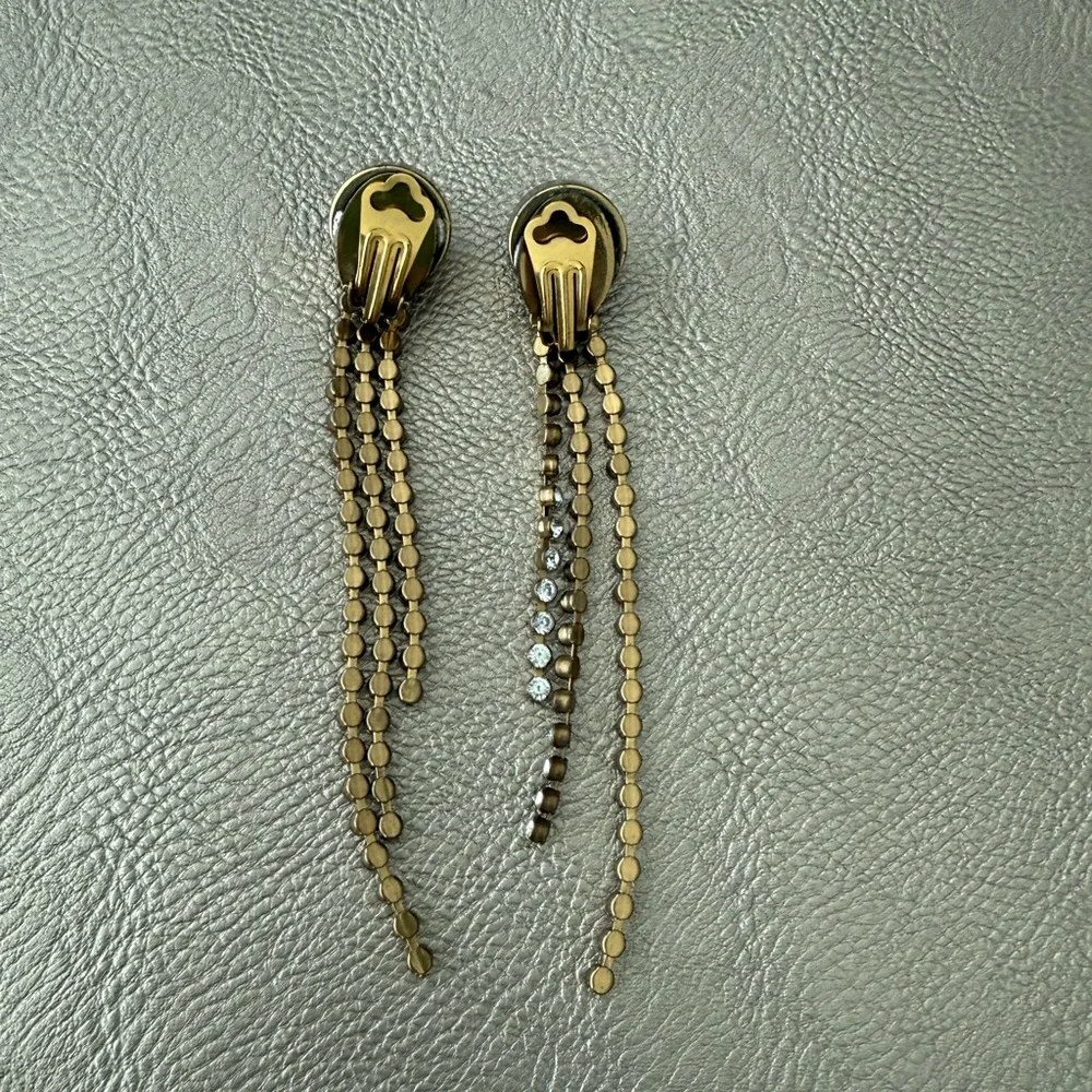 Vintage Ermani Bulatti Clip-On Earring; Art Deco Inspired, 1980 Statement